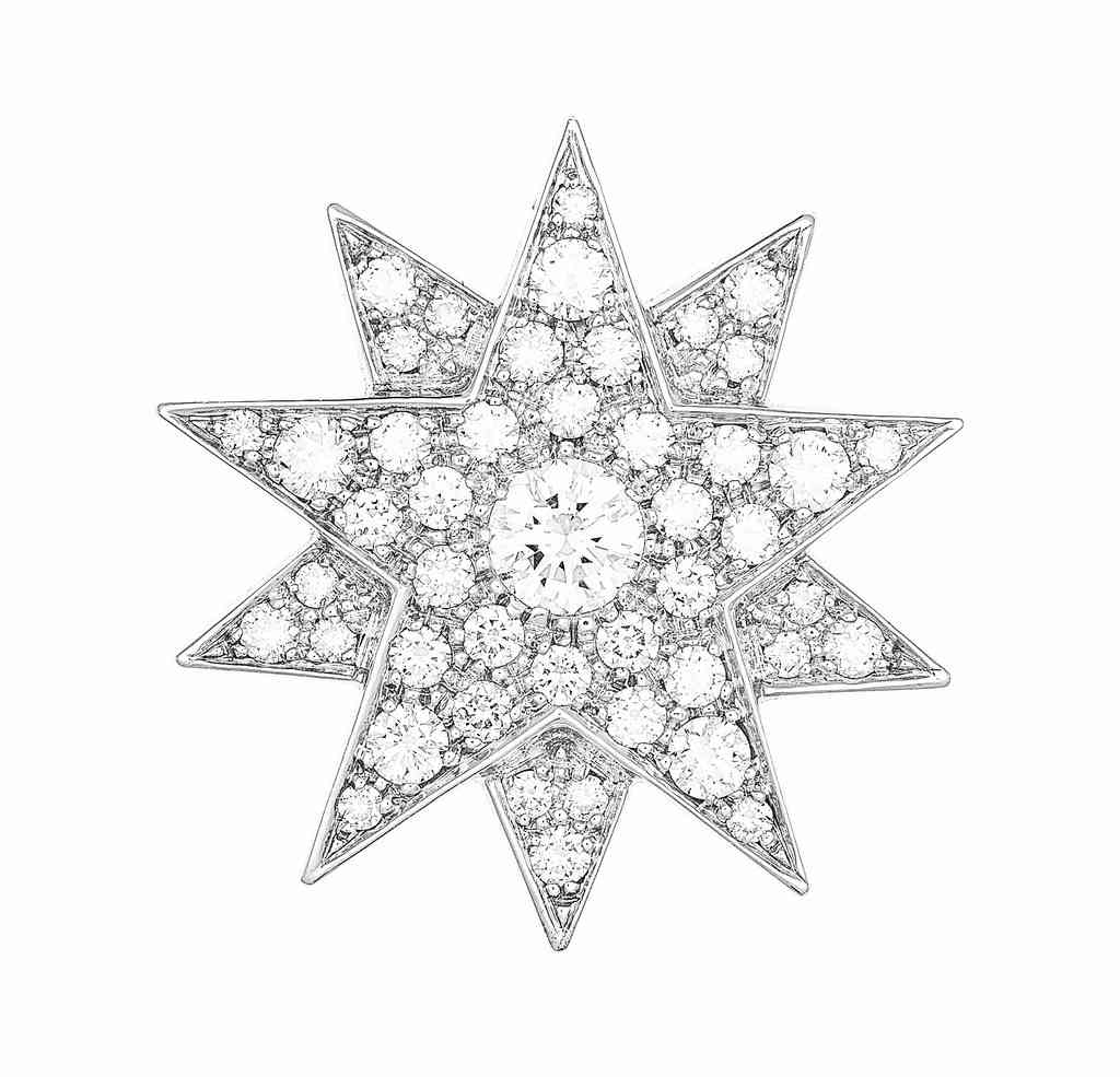 エリザベートの髪飾り「シシィの星」。をモチーフにしたブローチ兼ペンダントハプスブルク家御用達ジュエラー〈ケッヒャート〉が制作した宮廷ダイヤモンドジュエリー